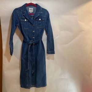 Zara 2023 denim shirt dress. Size. small.